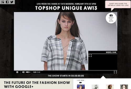 Topshop x Google: Fashion meets Technology